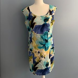 Watercolor Sheath Dress